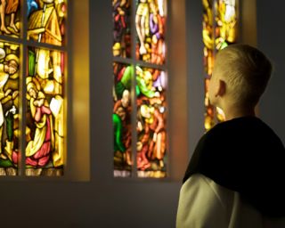 Erfgoededucatie - glas in lood raam - klooster ter apel